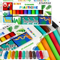 Ilustracja produktu Starpak Plastelina Safari 12 Kolorów 494007