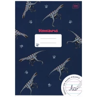 Ilustracja Interdruk Zeszyt Do Nauki Pisania A4 32 kartki 3linie kolor Dinozaurus Granatowy 314314