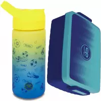 Ilustracja produktu CoolPack Bibby Bidon na napoje 420ml Football 2T Z08339 + Śniadaniówka Snack Gradient Ocean Z07509