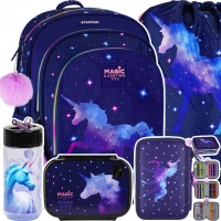 Ilustracja produktu Starpak Zestaw Szkolny Galaxy Unicorn 2 5el. Plecak 529943 + Piórnik 531577 + Worek 531584   