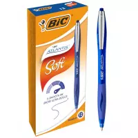 Ilustracja produktu Bic Długopis Automatyczny Atlantis Soft 12 Sztuk Niebieski 9021322