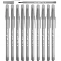 Ilustracja produktu Bic Długopis ze Skuwką Round Stic Classic M Czarny 10szt