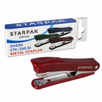 Ilustracja produktu Starpak Zszywacz Biurowy Metalowy Bordowy 465147