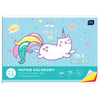 Ilustracja produktu Interdruk Papier Kolorowy A4 10 kartek 115g 100016