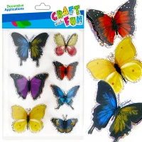 Ilustracja  Craft With Fun Naklejki 3D Motyl 7szt. 521671