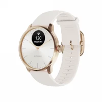 Ilustracja produktu Withings Scanwatch Light - zegarek z funkcją EKG, pomiarem pulsu i SPO2 oraz mierzeniem aktywności fizycznej i snu (37mm, rose gold-sand)