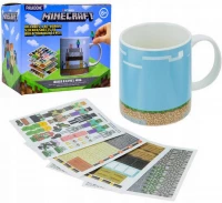 Ilustracja produktu Kubek Minecraft + 4 arkusze Naklejek Wielokrotnego Użytku
