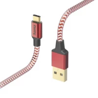 Ilustracja produktu Hama Kabel Ładujący DATA "REFLECTED" USB Type-C - USB-A 1.5m Czerwony
