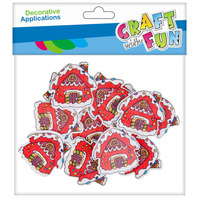 Ilustracja produktu Craft With Fun Ozdoba Dekoracyjna Świąteczny Domek Piernik Drewniany 463796