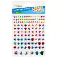 Ilustracja produktu   Craft With Fun Ozdoba Dekoracyjna Samoprzylepna Kryształki Okrągłe 382487