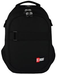 Ilustracja produktu St.Right Plecak Szkolny BP-34 St.Black 619090