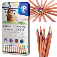 Ilustracja produktu Astra Prestige Kredki Akwarelowe Drewno Cedrowe 12 kolorów 312121001