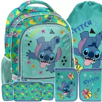 Ilustracja produktu Paso Zestaw Szkolny 3el. Stitch Plecak DS25DD-260 + Piórnik DS25DD-P001BW + Worek DS25DD-712
