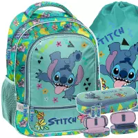 Ilustracja produktu Paso Zestaw Szkolny 3el. Stitch Plecak DS25DD-260 + Piórnik DS25DD-013 + Worek DS25DD-712
