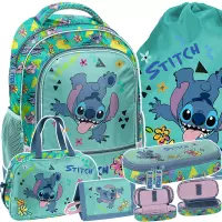 Ilustracja produktu Paso Zestaw Szkolny 5el. Stitch Plecak DS25DD-260 + Piórnik DS25DD-013 + Worek DS25DD-712 + Torba DS25DD-074