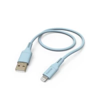 Ilustracja Hama Kabel Ładujący DATA "FLEXIBLE", USB-A - LIGHTNING 1,5 m Silikon Niebieski