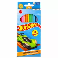 Ilustracja produktu Starpak Kredki Ołówkowe 12 kolorów Hot Wheels 553671
