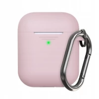 Ilustracja produktu KeyBudz Elevate Keychain - silikonowe etui ochronne do AirPods 1/2  (blush pink)