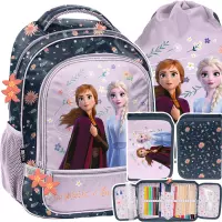 Ilustracja produktu Paso Zestaw Szkolny 3el.  Disney Frozen Różowy Plecak DF25BB-260 + Piórnik DF25BB-P001 + Worek DF25BB-712