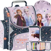 Ilustracja produktu Paso Zestaw Szkolny 3el. Disney Frozen Różowy Tornister DF25BB-525 + Piórnik  DF25BB-P001 + Worek DF25BB-712