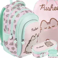 Ilustracja produktu St.Majewski Zestaw Szkolny 3el. BPL-58 Pusheen Pink Plecak 679438 + Worek 679469 + Piórnik 679520