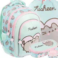 Ilustracja produktu St.Majewski Zestaw Szkolny 3el. BPL-58 Pusheen Mint Plecak 679445 + Worek 679476 + Piórnik 679537