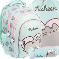 Ilustracja produktu St.Majewski Zestaw Szkolny 3el. BPL-58 Pusheen Mint Plecak 679445 + Worek 679476 + Piórnik 679506