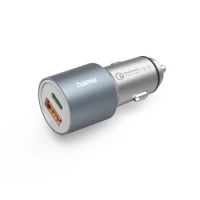 Ilustracja produktu Hama Ładowarka Samochodowa 1x Power Delivery USB-C 1X QC USB-A 38W