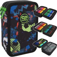 Ilustracja produktu CoolPack Jumper 3 Piórnik Trzykomorowy Z Wyposażeniem Football Blue D067336