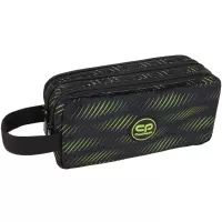 Ilustracja produktu CoolPack Primus Piórnik Saszetka Trzykomorowa Prostokątna Limeh F060906