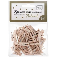 Ilustracja  Interdruk Naturalne Spinacze Mini 50szt 337306