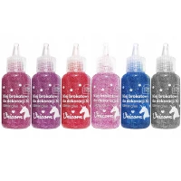 Ilustracja Interdruk Klej Brokat Do Dekoracji 3D 6szt x 20ml Unicorn 337085