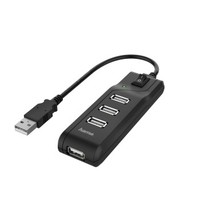 Ilustracja produktu Hama HUB z Włącznikiem USB 2.0 4xUSB-A