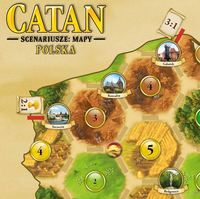 Ilustracja Catan: Mapy - Polska