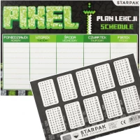 Ilustracja Starpak Plan Lekcji z Tabliczką Mnożenia A5 Pixel Game 536144