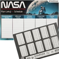 Ilustracja produktu Starpak Plan Lekcji z Tabliczką Mnożenia A5 NASA 536141