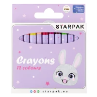 Ilustracja Starpak Kredki Woskowe 12 Kolorów Rabbit 536297