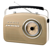 Ilustracja Retro radio Camry CR 1130 beige