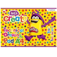 Ilustracja STARPAK  Play Doh Blok Techniczny A4 453899