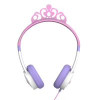 Ilustracja Zagg iFrogz Little Rockerz - bezprzewodowe słuchawki naszuszne dla dzieci (księżniczka )