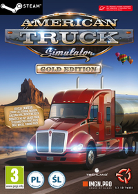 Ilustracja produktu DIGITAL American Truck Simulator: Gold Edition PL (PC) (klucz STEAM)