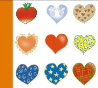 Ilustracja produktu Opus CdCover Okładki Na Płyty 10 szt. Hearts