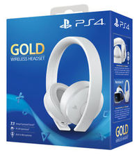 Ilustracja produktu Sony Słuchawki Bezprzewodowe Gold Wireless Stereo Headset PS4 White