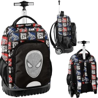 Ilustracja produktu BeUniq Plecak Szkolny Na Kółkach Spiderman SP24KK-1231