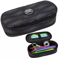 Ilustracja produktu Coolpack Campus Piórnik Tuba Usztywniona z Organizerem Obsydian F062896