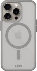 Ilustracja LAUT Huex Protect - obudowa ochronna do iPhone 15 Pro Max kompatybilna z MagSafe (grey)