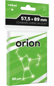 Ilustracja produktu Rebel Koszulki na Karty Light Orion "Standard American Light"  - 57,5x89 mm - 100 sztuk