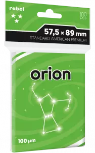 Ilustracja produktu Rebel Koszulki na Karty Premium Orion "Standard American Premium" - 57,5x89 mm -100 sztuk