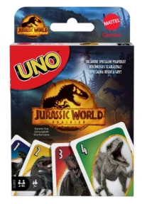 Ilustracja Mattel Uno Jurassic World 3 GXD728