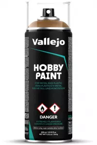 Ilustracja produktu Vallejo: 28.014 - Hobby Paint Spray - Leather Brown (400 ml)